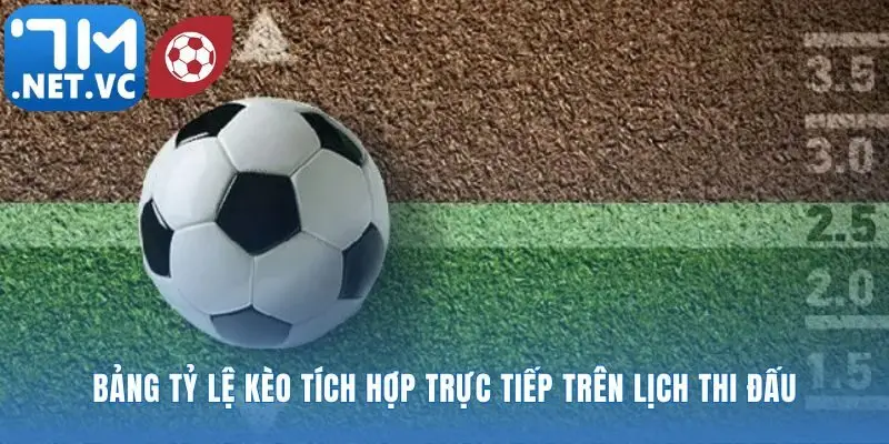 Nơi lịch thi đấu và kèo cược gặp nhau trực tiếp