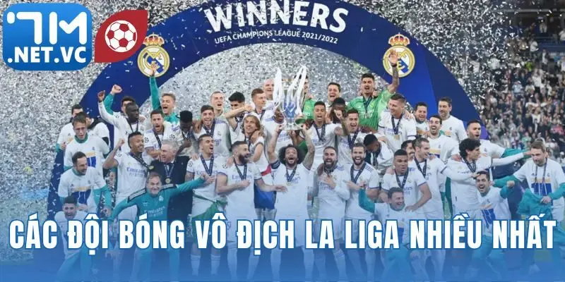 các đội bóng vô địch La Liga nhiều nhất